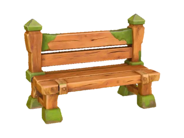 3D model for Woodland Bench