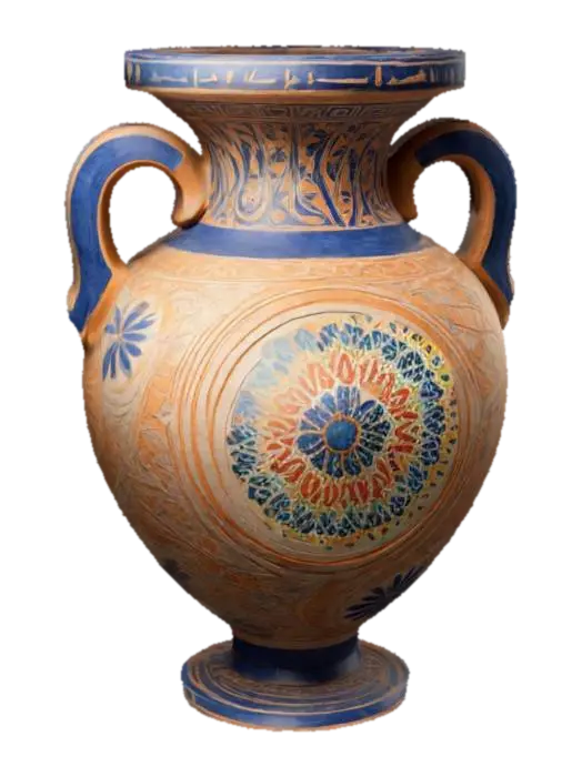Ceramic Vase - Patterns 3D model, vytvořený pomocí AI