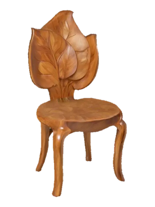 Leaf Throne yapay zekâ ile oluşturulmuş 3D model