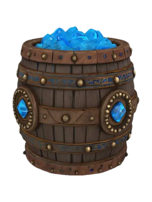 Mô hình 3D của mystic barrel, được tạo bằng AI