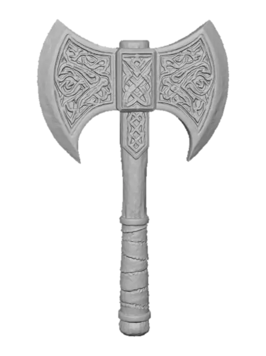 3D model for Viking Battle Axe