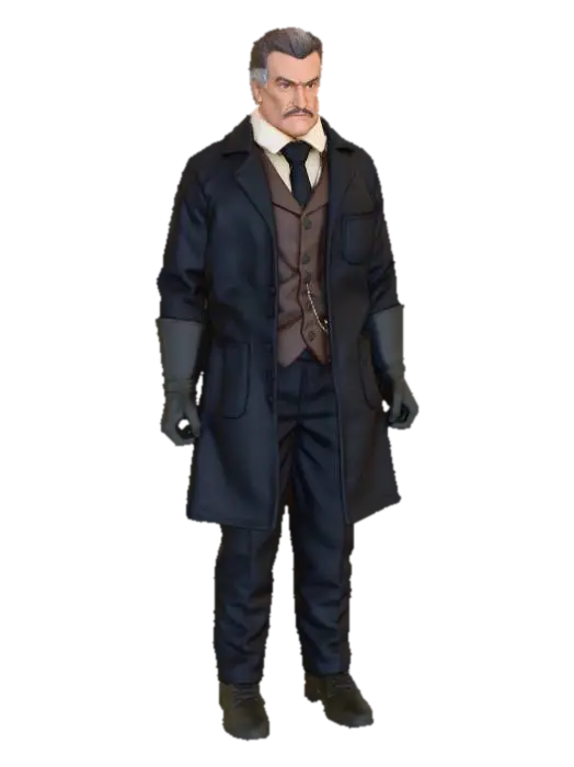 Detective Doll - Figurines 3D model, vytvořený pomocí AI