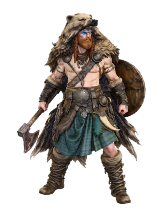 3D model for Berserker Warrior
