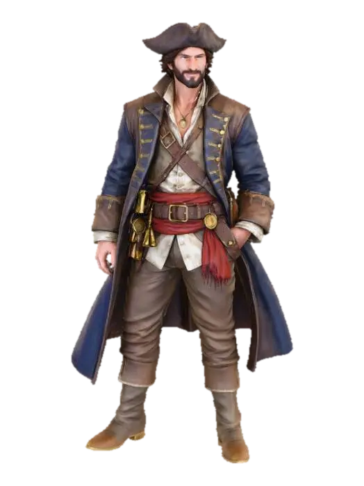 Navigator of the High Seas - Seafaring 3D model, vytvořený pomocí AI