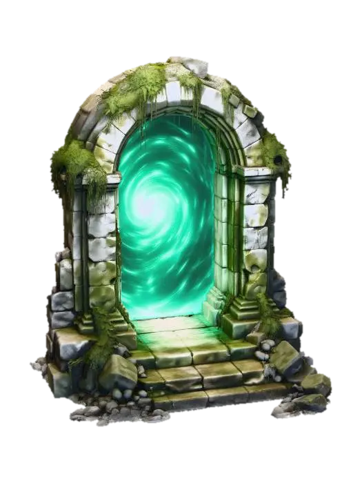 Mystic Portal 3D model, AI generated