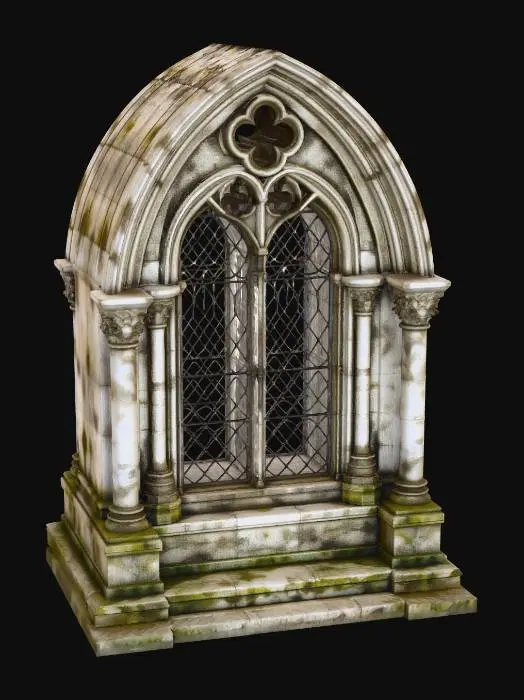 3D model for Gothic Stone Arch Window