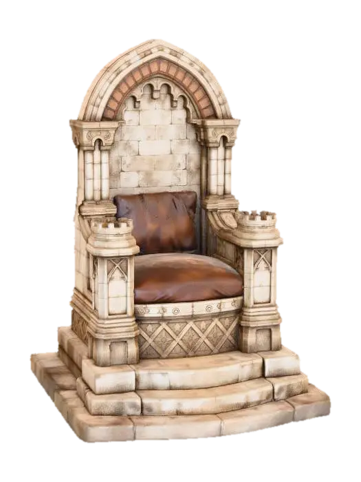 3D model for Gothic Stone Throne