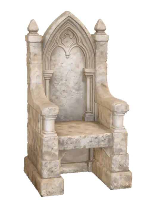 3D model for Gothic Stone Throne