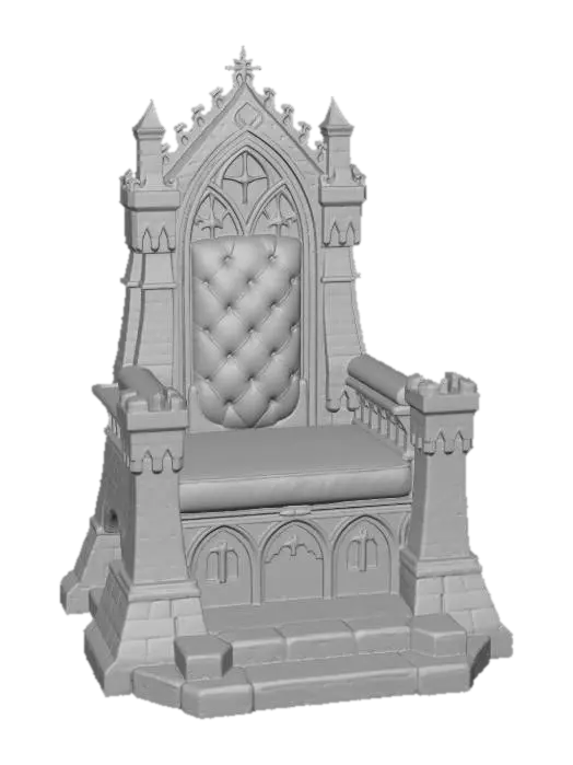 3D model for Gothic Stone Throne