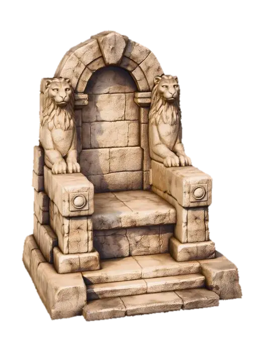 3D model for Throne of the Stone Lions