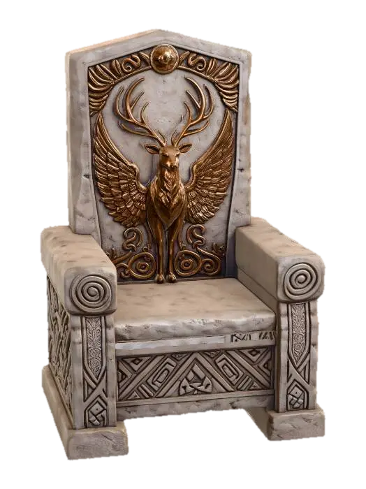 3D model for Winged Stag Throne