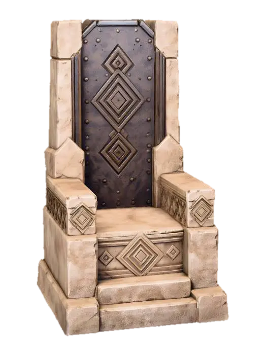 3D model for Diamond-Patterned Stone Throne