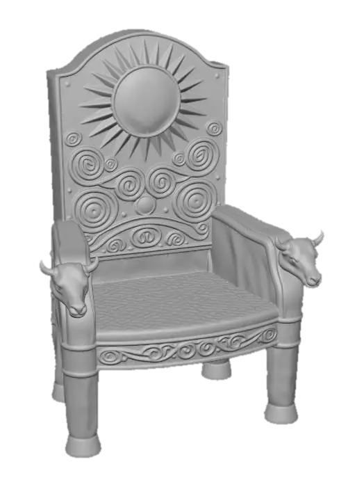 3D model for Golden Sunburst Throne