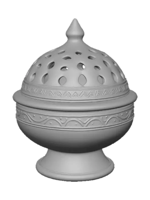 3D model for Terracotta incense burner