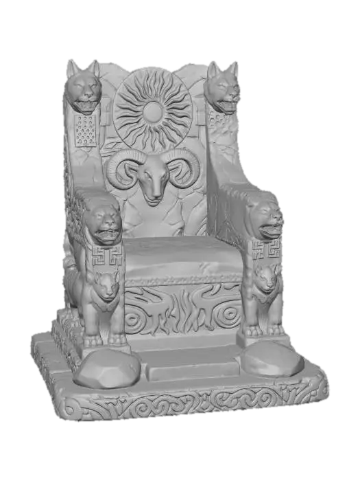 3D model for Throne of the Wolves