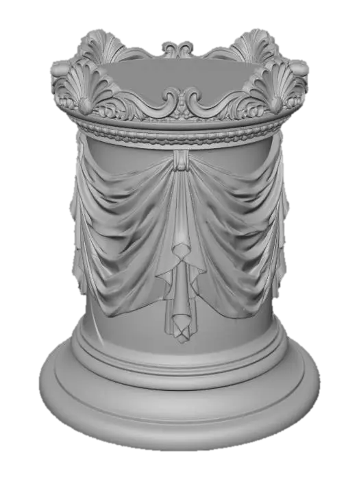 3D model for Draped Marble Pedestal
