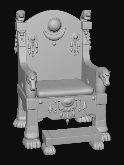 3D model for Crescent Moon Throne
