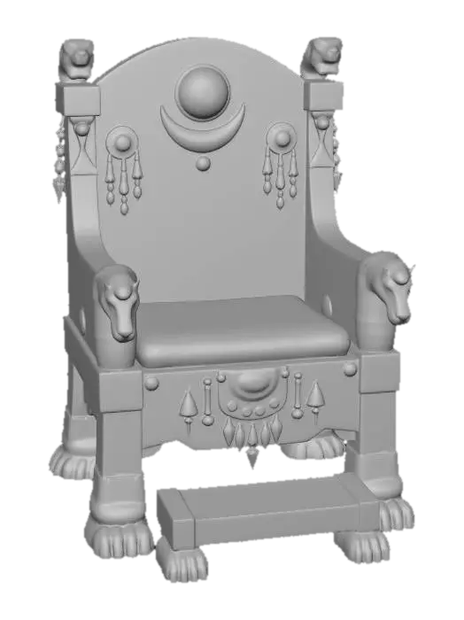 3D model for Crescent Moon Throne