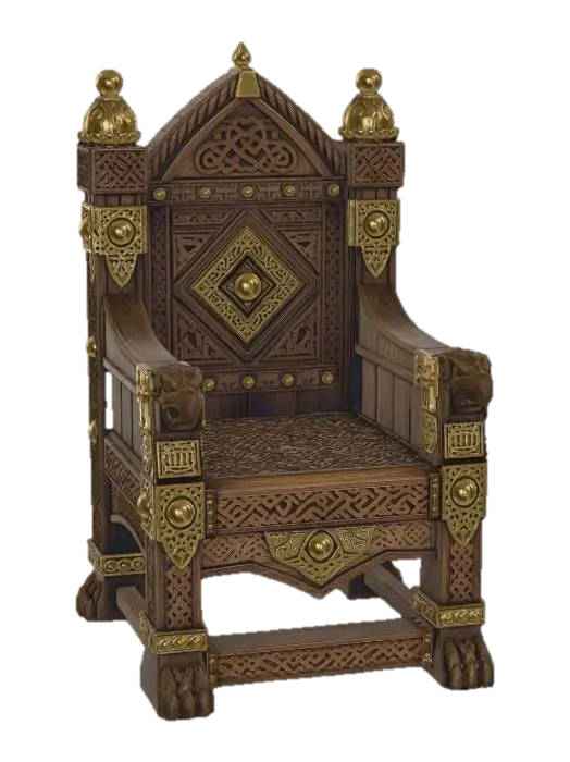 Dragon-Headed Throne - Realm 3D model, vytvořený pomocí AI