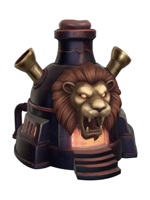 Firemane Locomotive 3D model, vytvořený pomocí AI