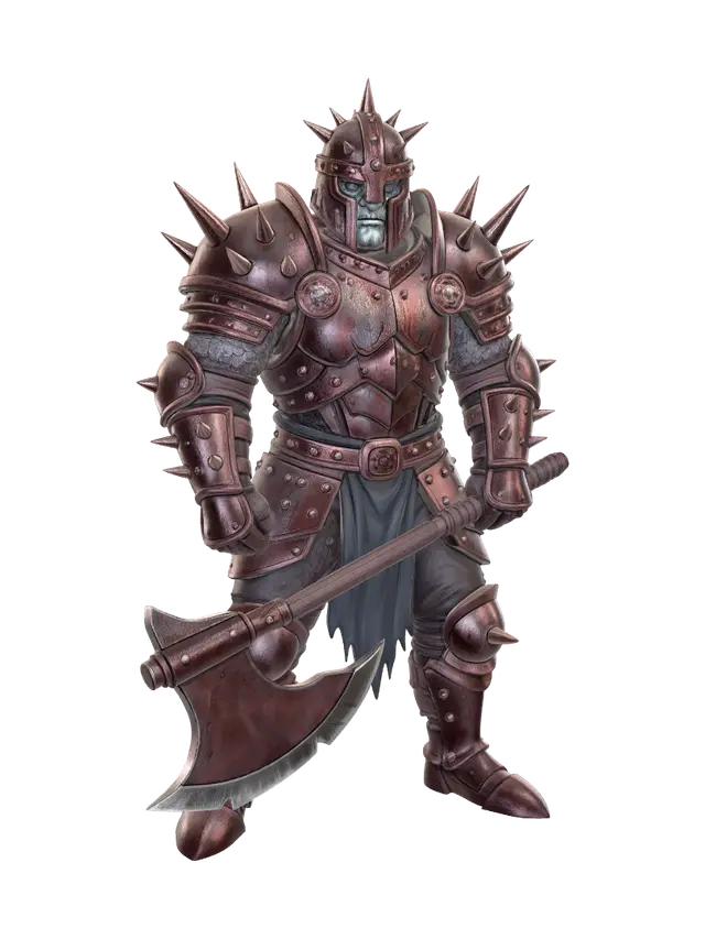 3D model for Spiked Iron Warlord