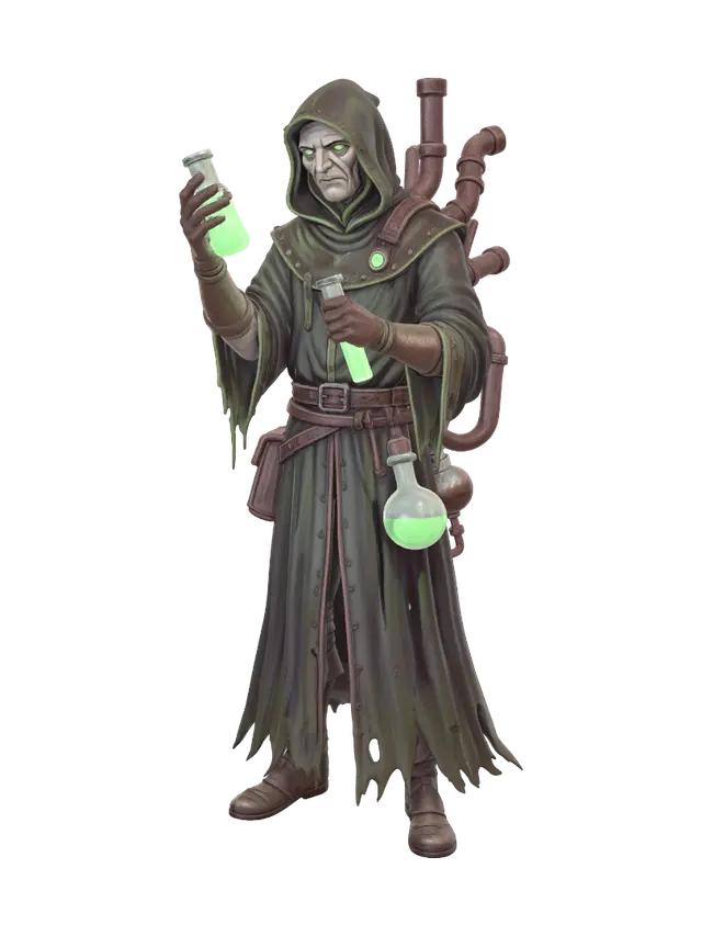 3D model for The Emerald Alchemist