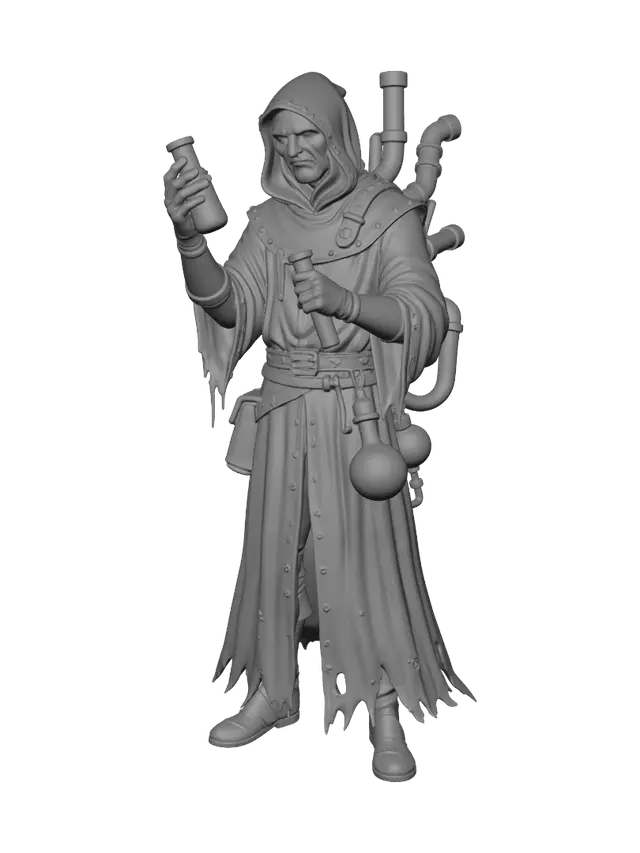 3D model for The Emerald Alchemist