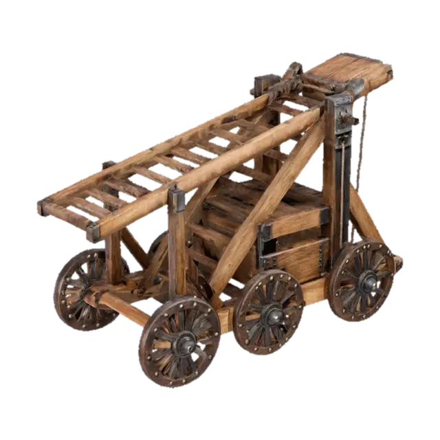 Medieval Siege Weapon - Mechanism 3D model, vytvořený pomocí AI