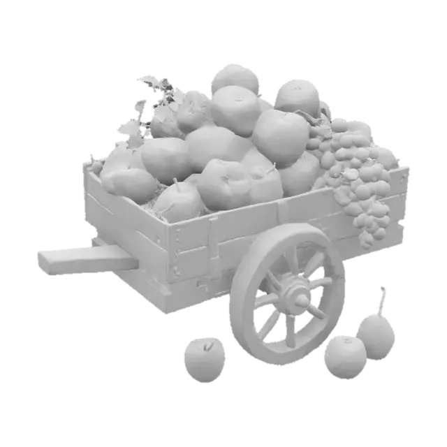 3D model for Autumn Harvest Cart