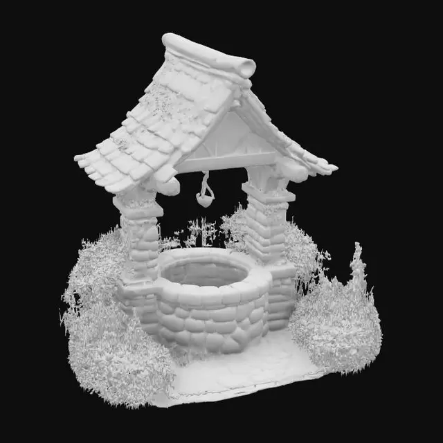 3D model for Wishing Well in Bloom, #garden#
