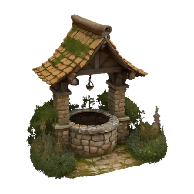 3D model for Wishing Well in Bloom, #garden#