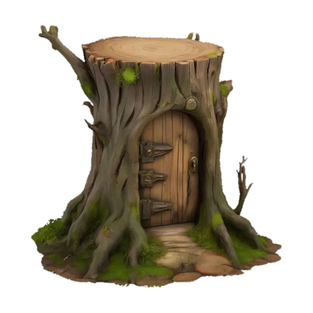 Enchanted Woodland Doorway, #garden# 3D model, vytvořený pomocí AI