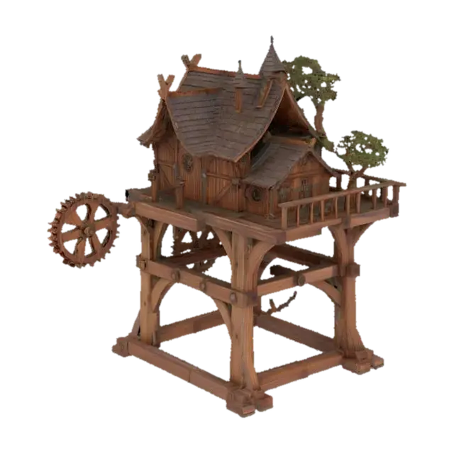 Harmony Table 3D model, vytvořený pomocí AI