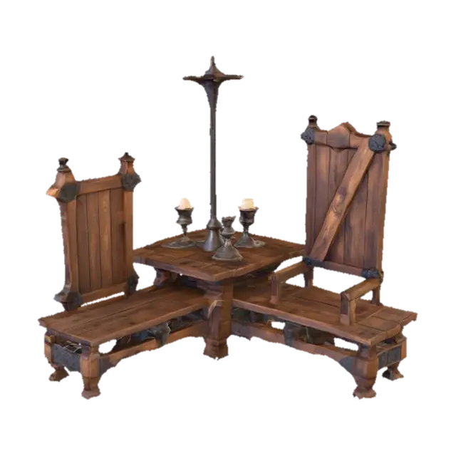 Rustic Reverence - Charming 3D model, vytvořený pomocí AI