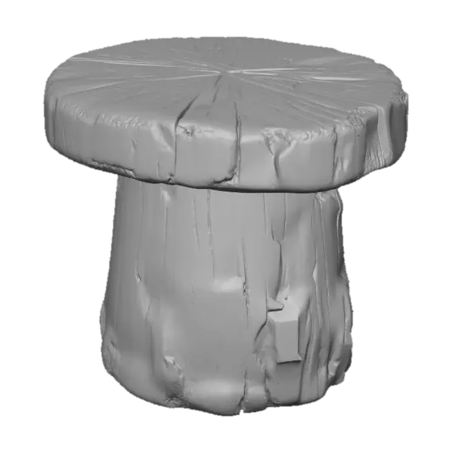 3D model for Tree Stump Stool