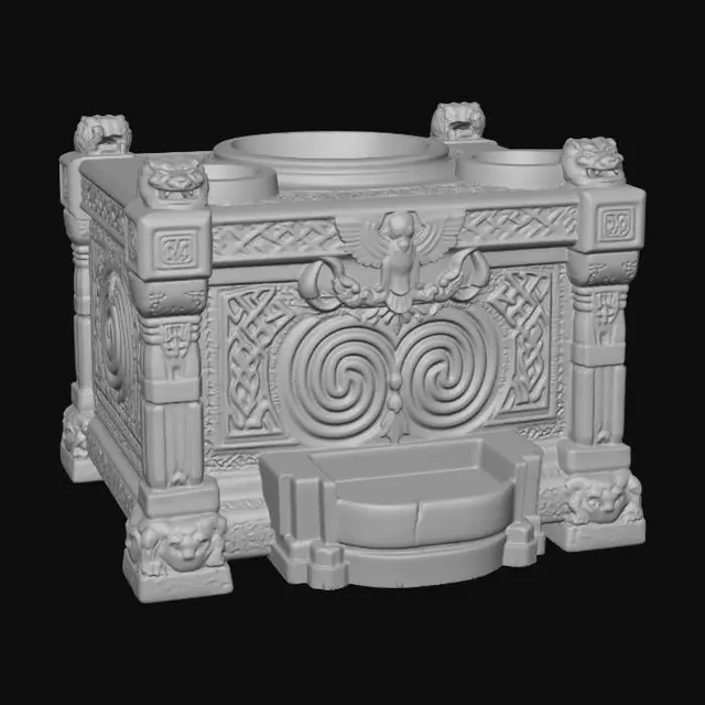 3D model for Dragon-Headed Stone Altar Censer