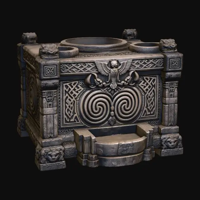 3D model for Dragon-Headed Stone Altar Censer