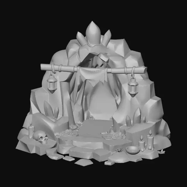 3D model for Crystal Cavern Portal