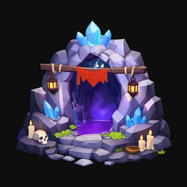 3D model for Crystal Cavern Portal