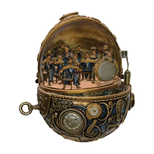 Clockwork Symphony #EasterEgg2026# 3D model, vytvořený pomocí AI