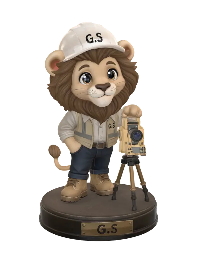 engineer lion - Gs 3D model, vytvořený pomocí AI