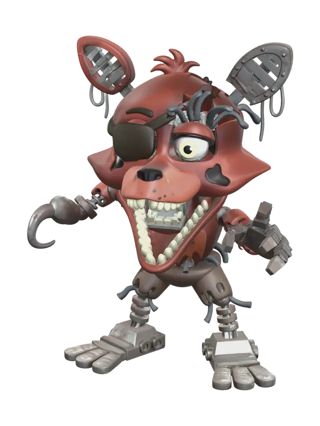 3D model for Stylized Withered Foxy