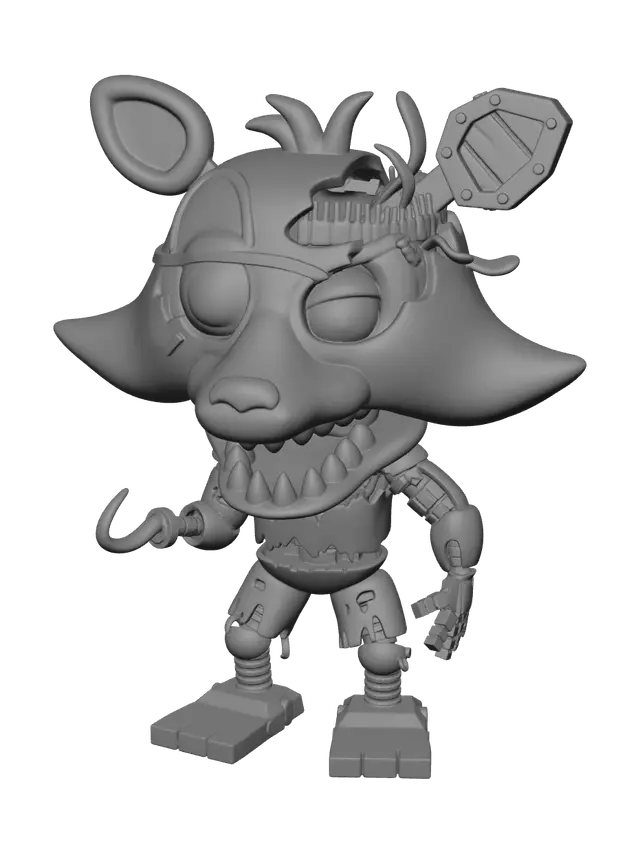 3D model for Modern Withered Foxy