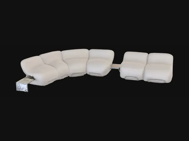 3D model for Curved Modular Sofa