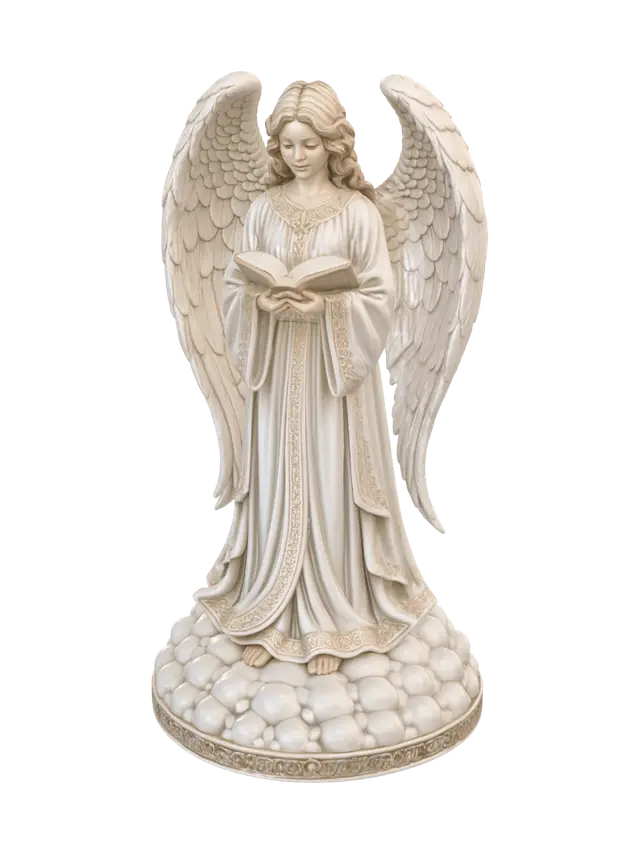 Angel of Wisdom 3D v2 - Embroidery 3D model, vytvořený pomocí AI