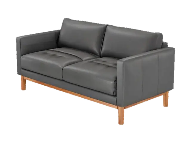 Modern Charcoal Sofa - Couch 3D model, vytvořený pomocí AI