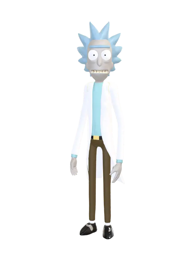 Rick - Dumbbell 3D model, vytvořený pomocí AI