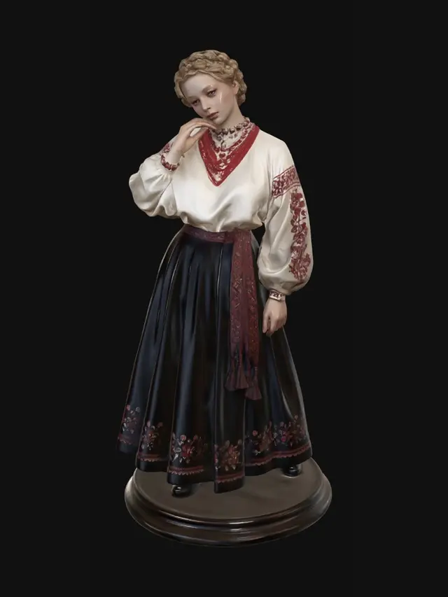3D model for Embroidered Heritage