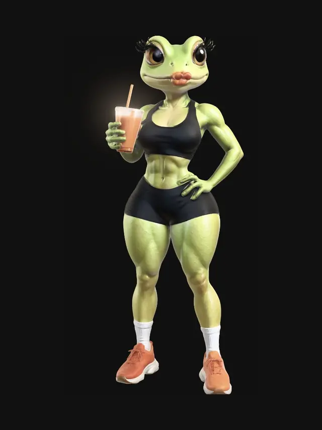 3D model for Muscle Frog Athlete