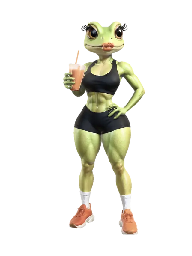 3D model for Muscle Frog Athlete